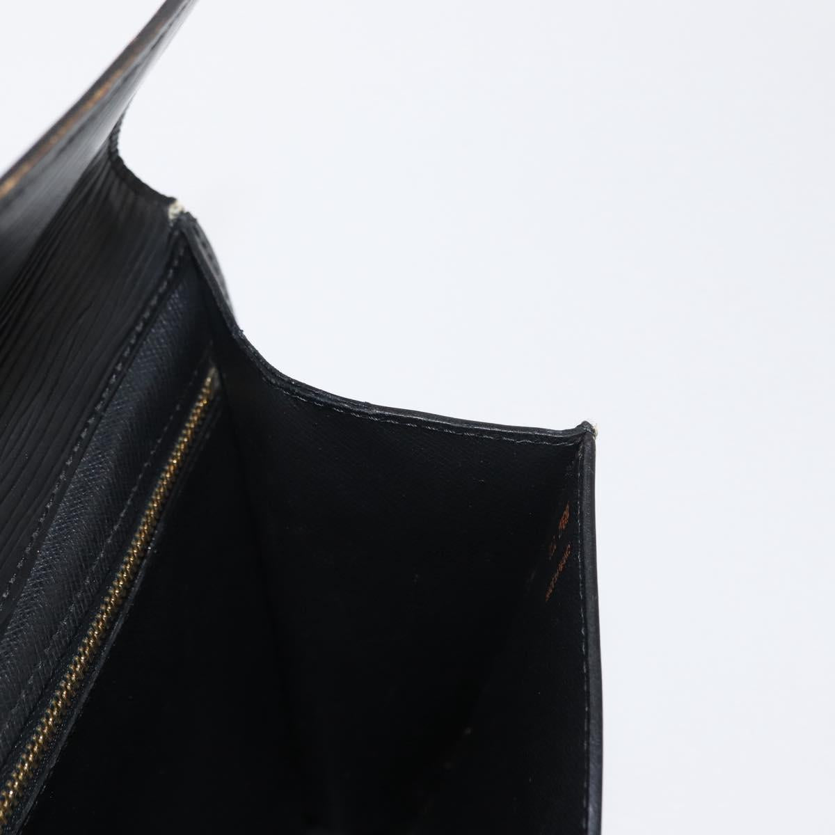 LOUIS VUITTON Epi Montaigne 27 Clutch Bag Black M52652 LV Auth BA9119