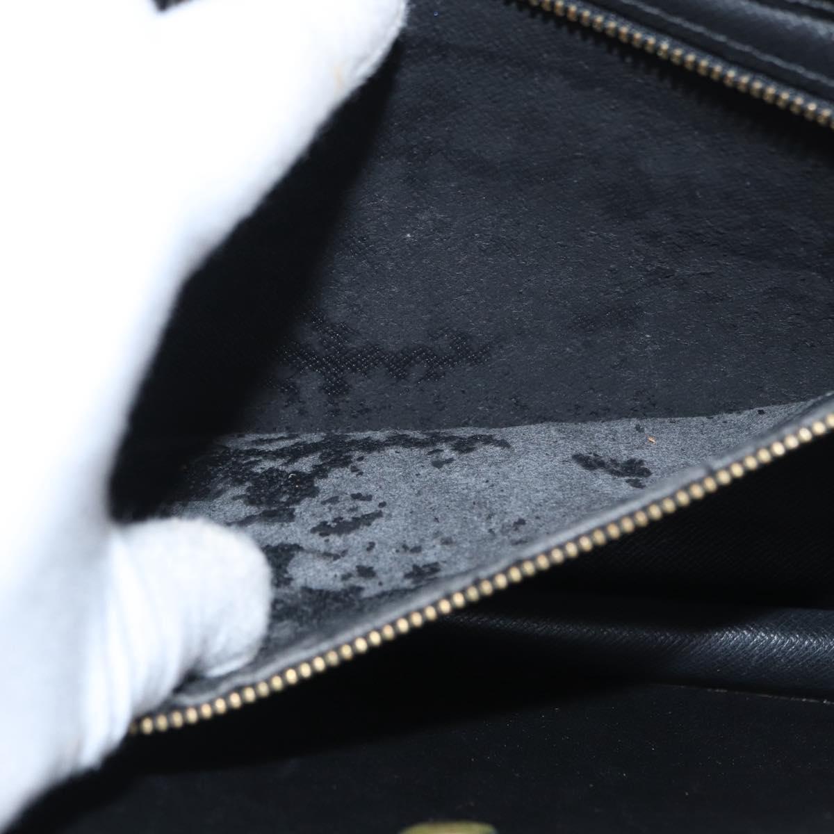 LOUIS VUITTON Epi Montaigne 27 Clutch Bag Black M52652 LV Auth BA9119