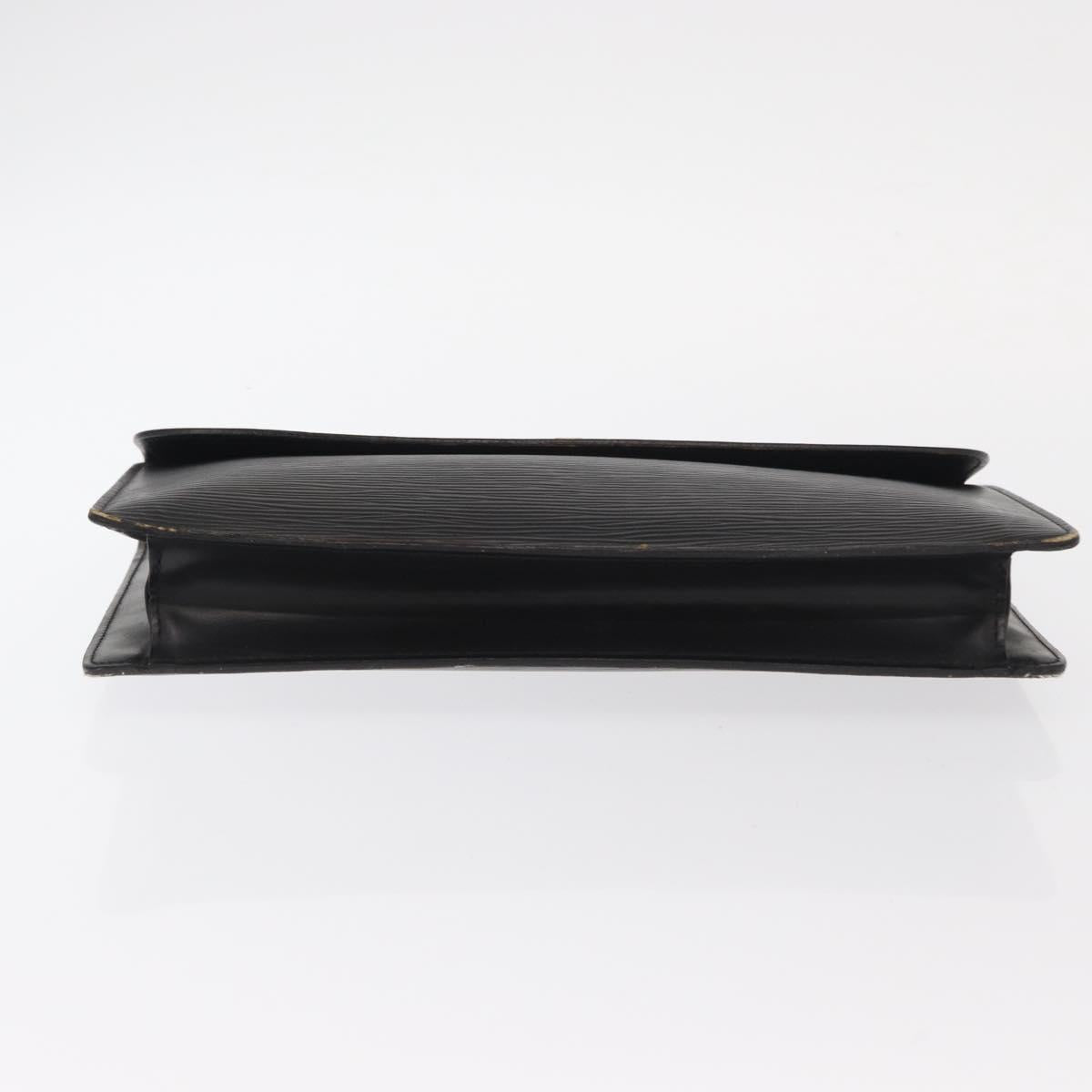 LOUIS VUITTON Epi Montaigne 27 Clutch Bag Black M52652 LV Auth BA9119