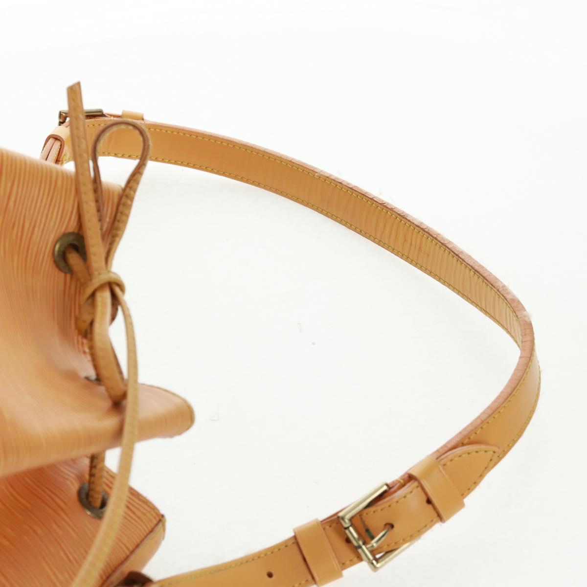 LOUIS VUITTON Epi Petit Noe Shoulder Bag Yellow M44109 LV Auth BA9123