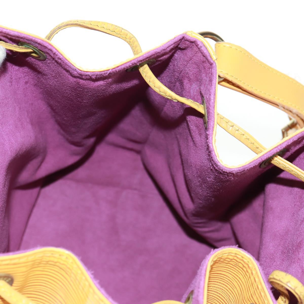LOUIS VUITTON Epi Petit Noe Shoulder Bag Yellow M44109 LV Auth BA9123