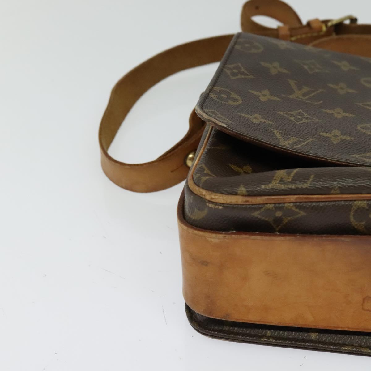 LOUIS VUITTON Monogram Cartouchiere GM Shoulder Bag M51252 LV Auth BA913