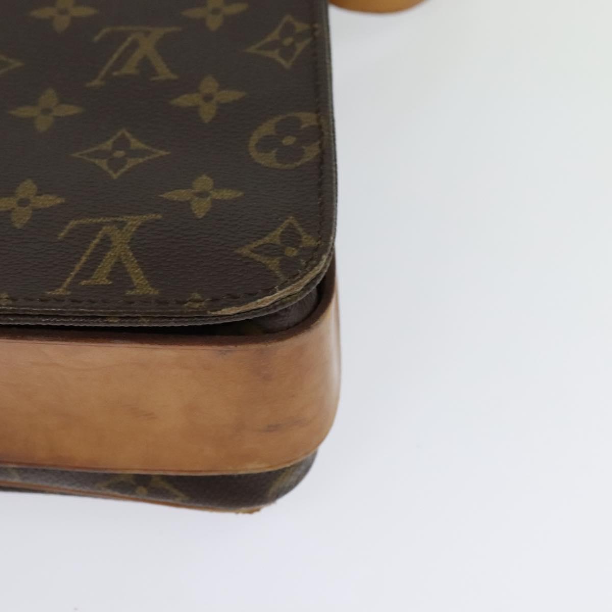 LOUIS VUITTON Monogram Cartouchiere GM Shoulder Bag M51252 LV Auth BA913