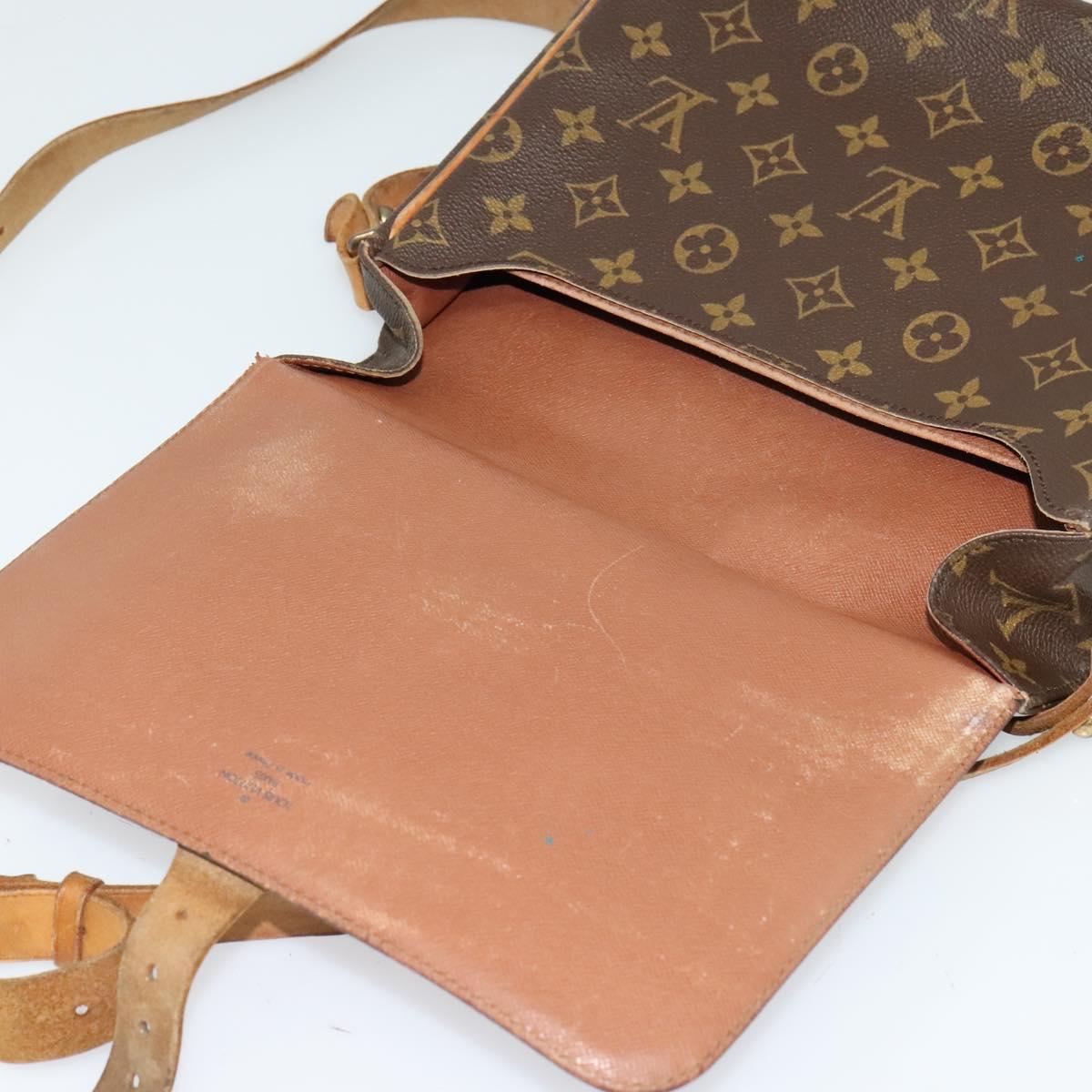 LOUIS VUITTON Monogram Cartouchiere GM Shoulder Bag M51252 LV Auth BA913
