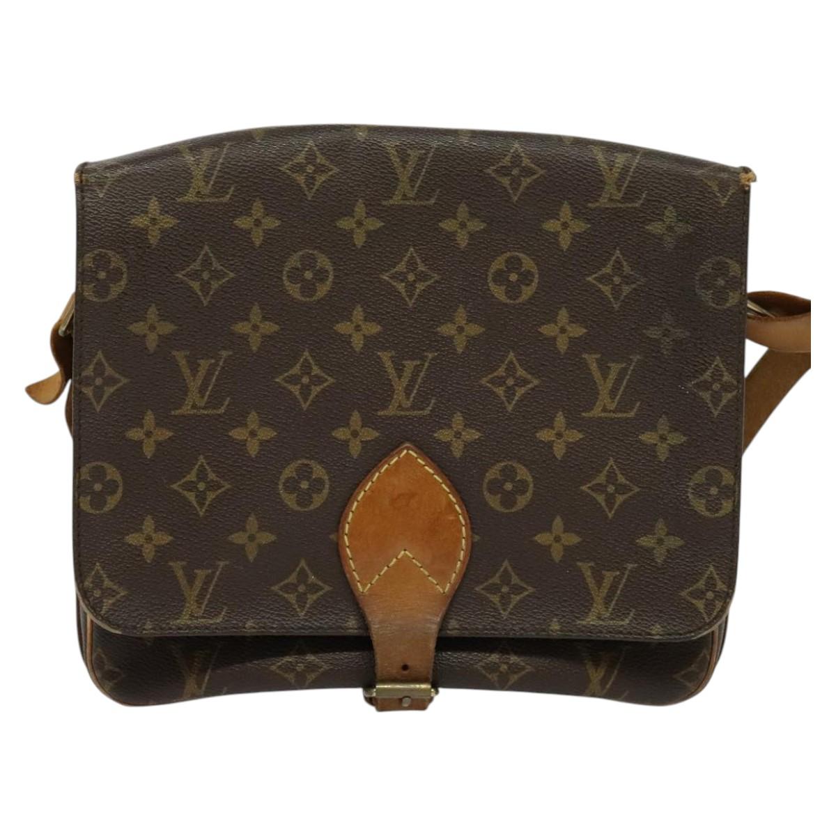LOUIS VUITTON Monogram Cartouchiere GM Shoulder Bag M51252 LV Auth BA913