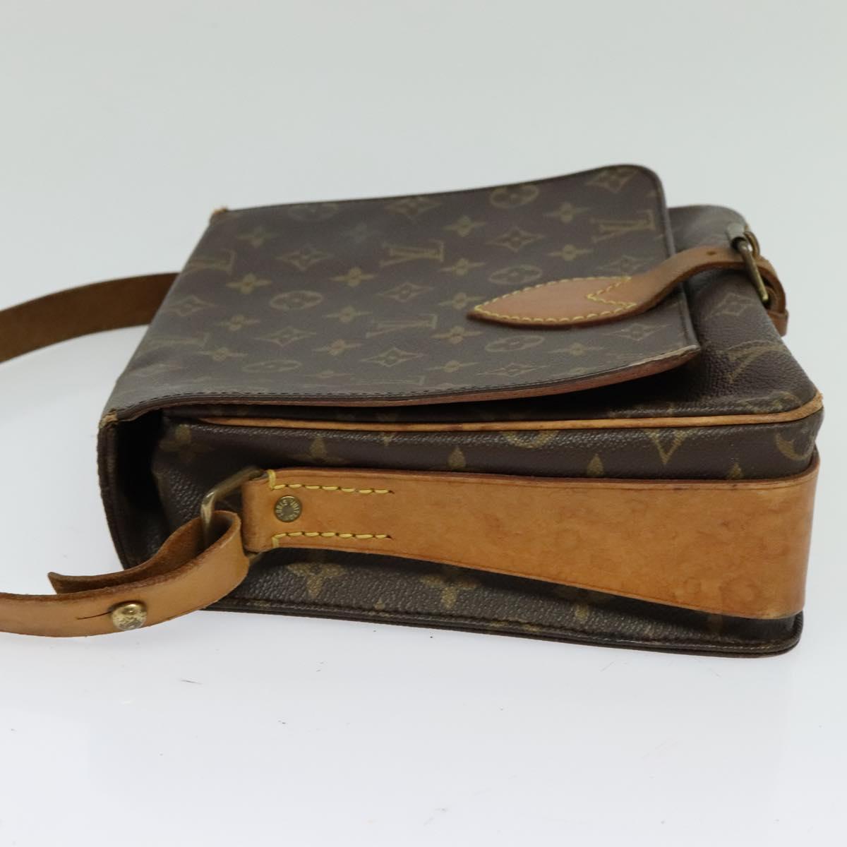LOUIS VUITTON Monogram Cartouchiere GM Shoulder Bag M51252 LV Auth BA913