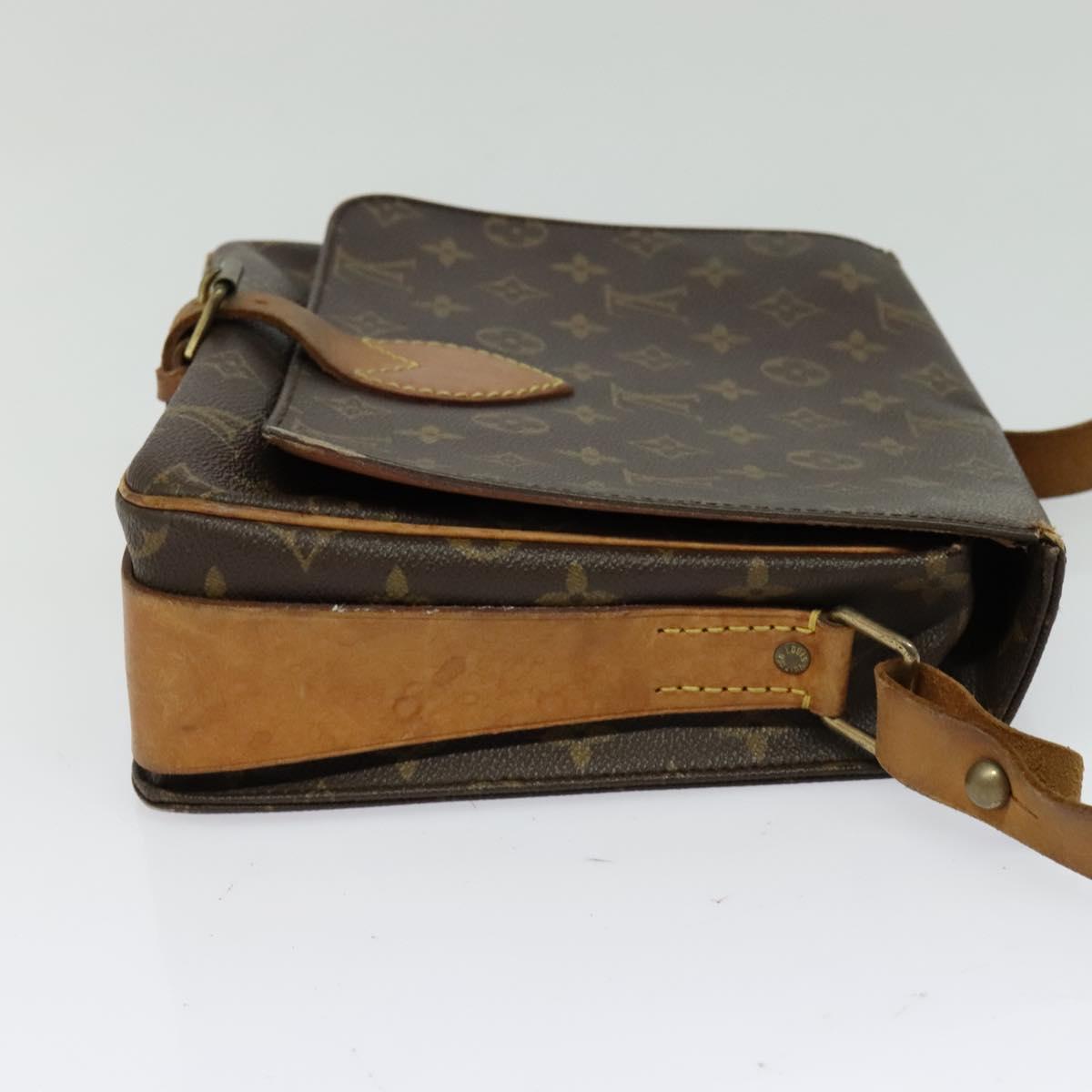 LOUIS VUITTON Monogram Cartouchiere GM Shoulder Bag M51252 LV Auth BA913