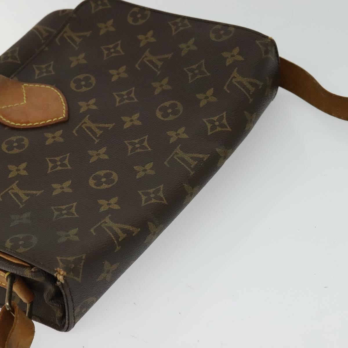 LOUIS VUITTON Monogram Cartouchiere GM Shoulder Bag M51252 LV Auth BA913