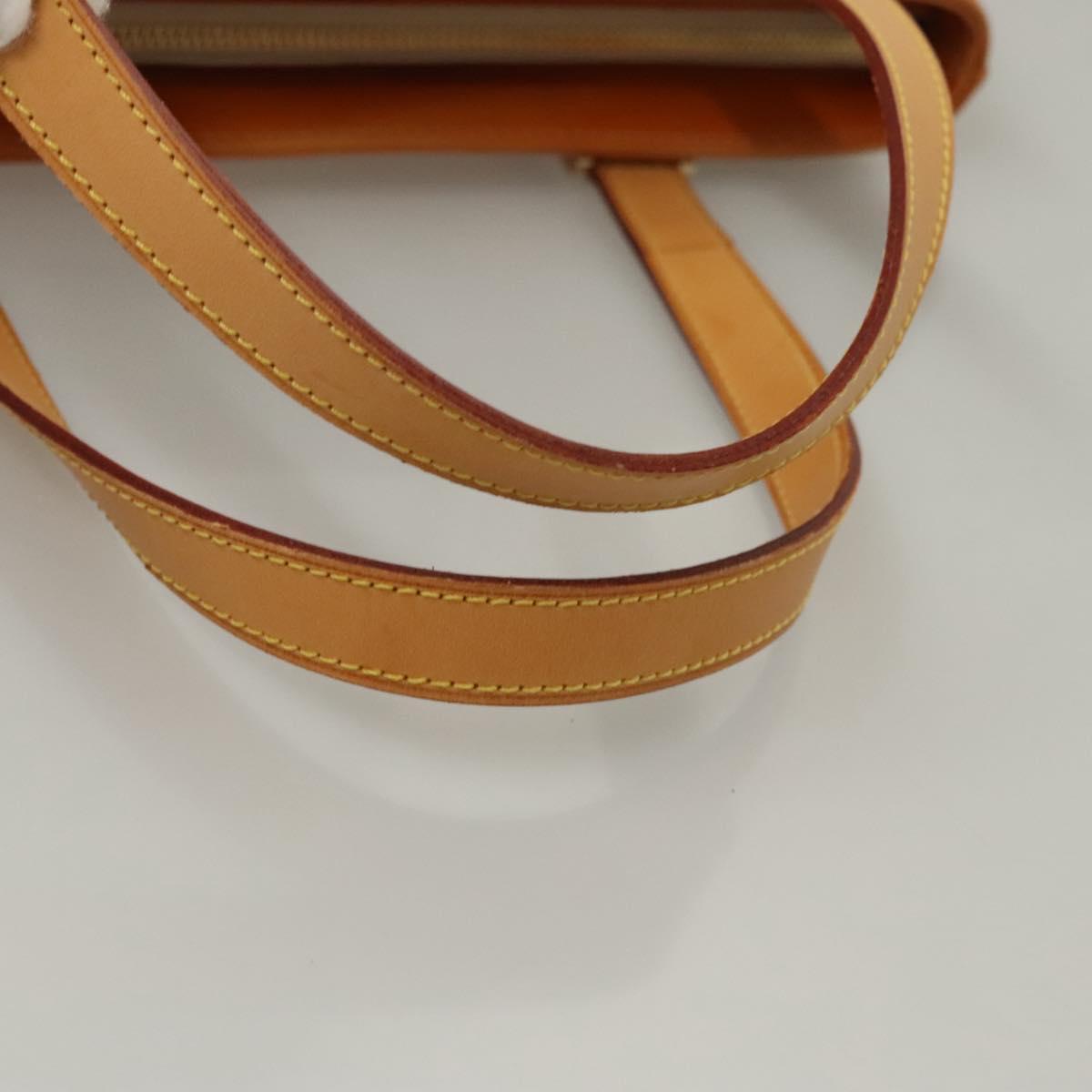 LOUIS VUITTON Monogram Vernis Houston Hand Bag Jaune M91121 LV Auth BA914