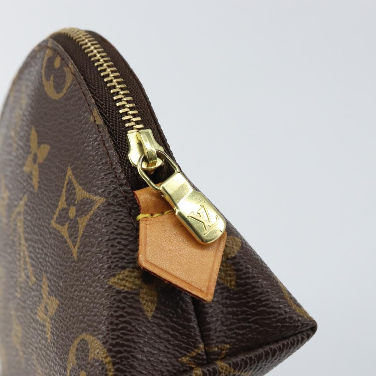 LOUIS VUITTON Monogram Pochette Cosmetic PM Pouch M43998 LV Auth BA9147
