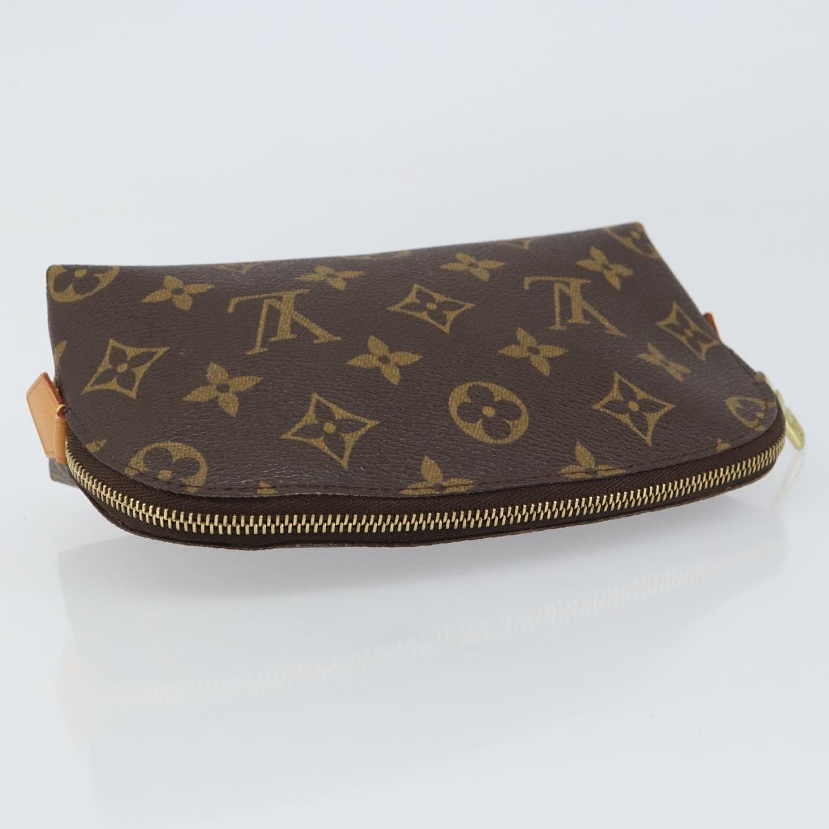 LOUIS VUITTON Monogram Pochette Cosmetic PM Pouch M43998 LV Auth BA9147
