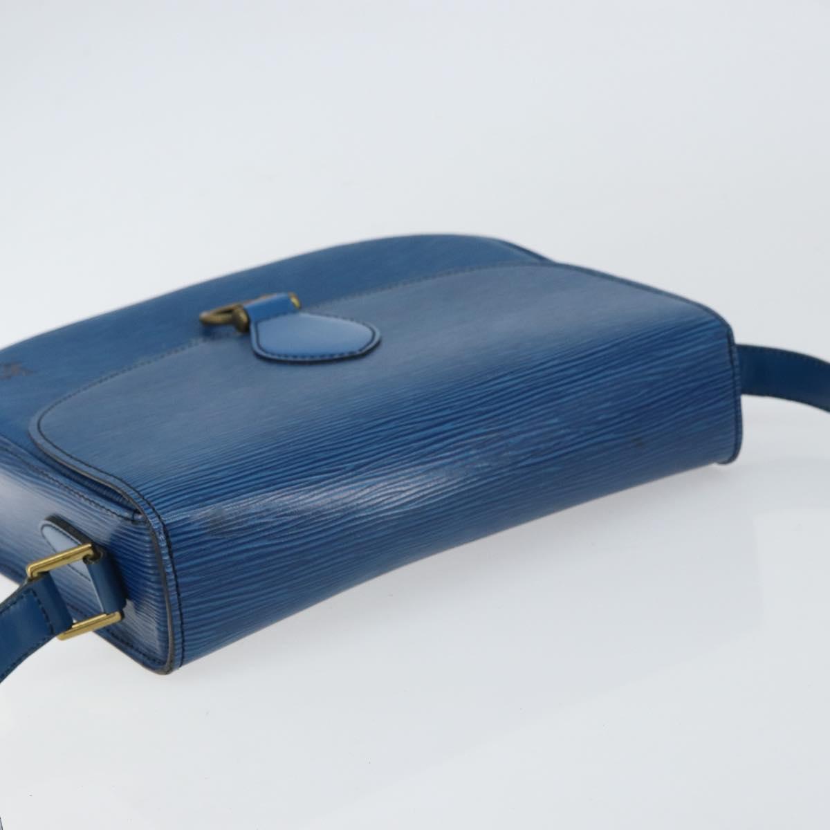 LOUIS VUITTON Epi Saint Cloud GM Shoulder Bag Toledo Blue M52195 LV Auth BA9150