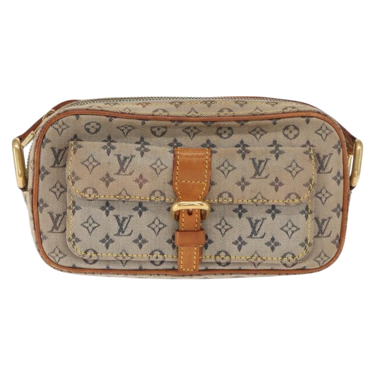 LOUIS VUITTON Monogram Mini Juliet MM Shoulder Bag Blue M92004 LV Auth BA9153