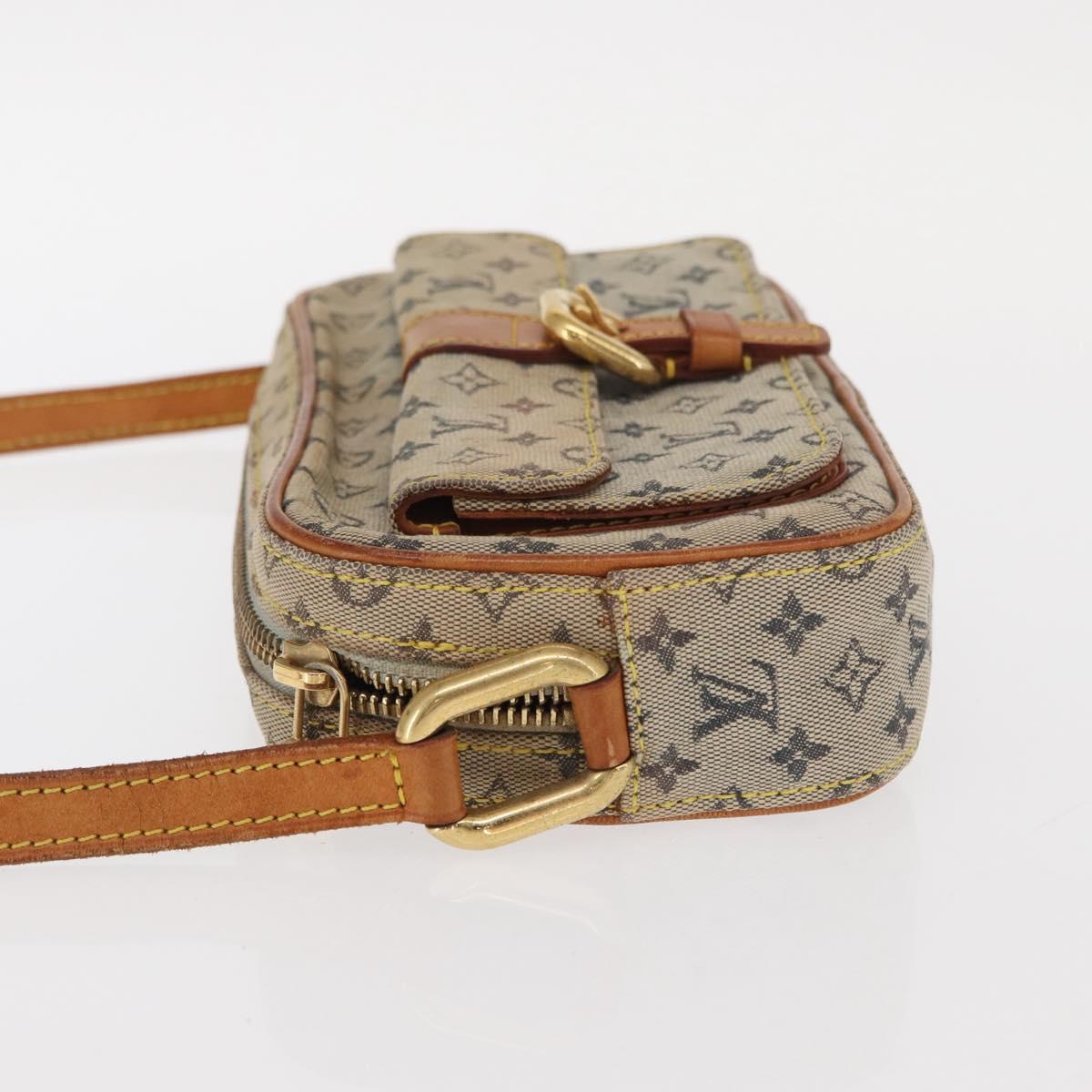 LOUIS VUITTON Monogram Mini Juliet MM Shoulder Bag Blue M92004 LV Auth BA9153