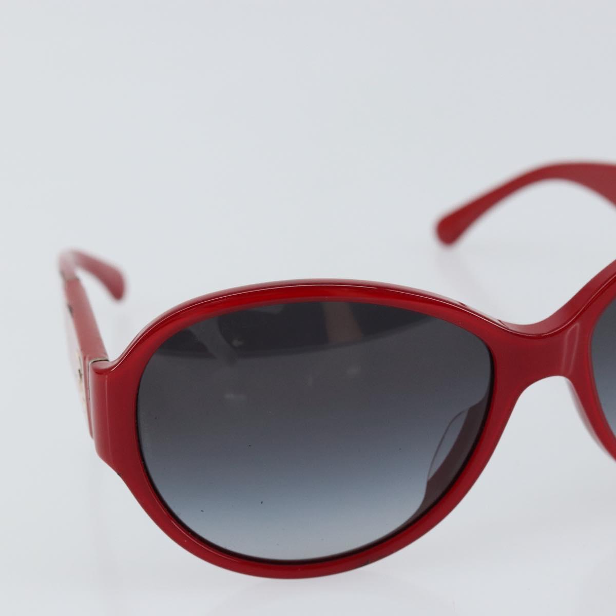 CHANEL Sunglasses plastic Red CC Auth BA9167