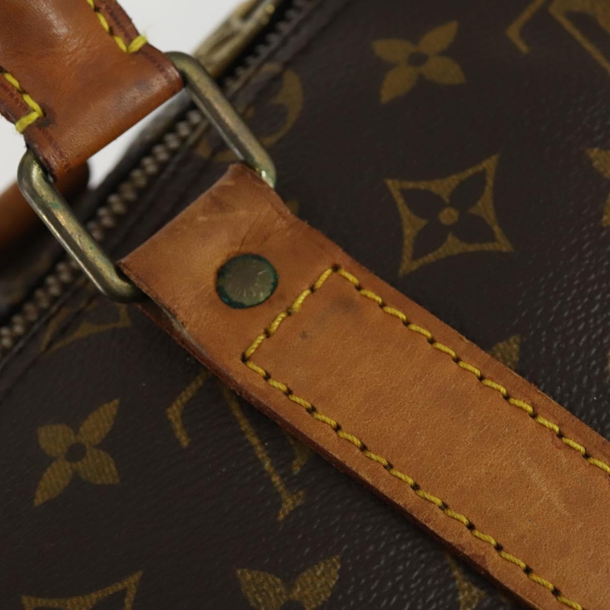 LOUIS VUITTON Monogram Keepall 55 Boston Bag M41424 LV Auth BA9184