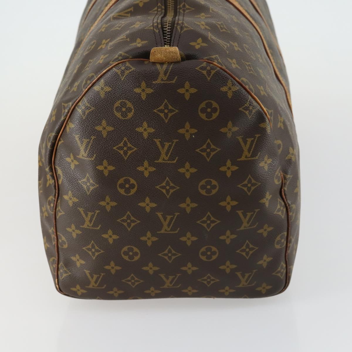 LOUIS VUITTON Monogram Keepall 55 Boston Bag M41424 LV Auth BA9184