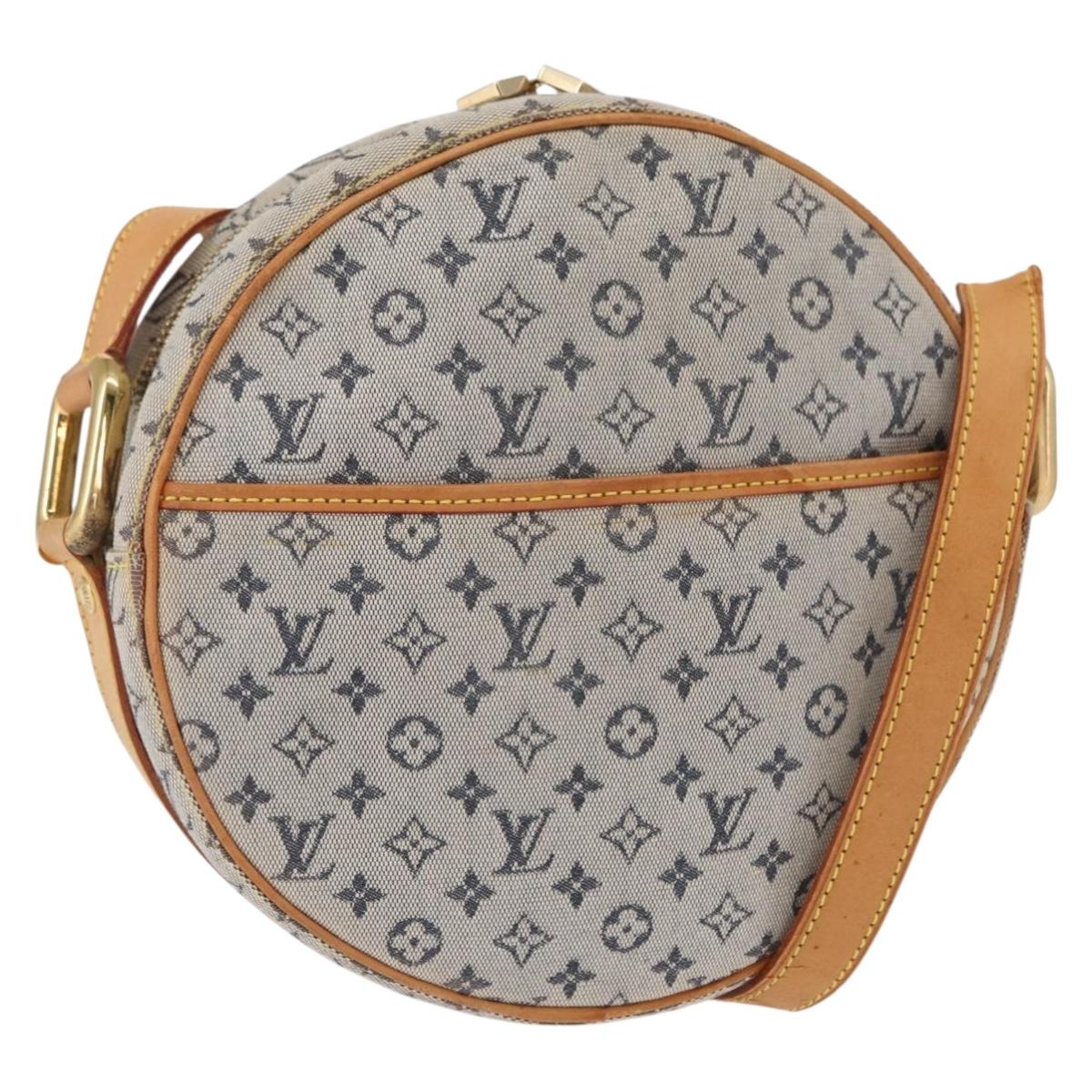 LOUIS VUITTON Monogram Mini Jeanne GM Shoulder Bag Blue M92000 LV Auth BA9185