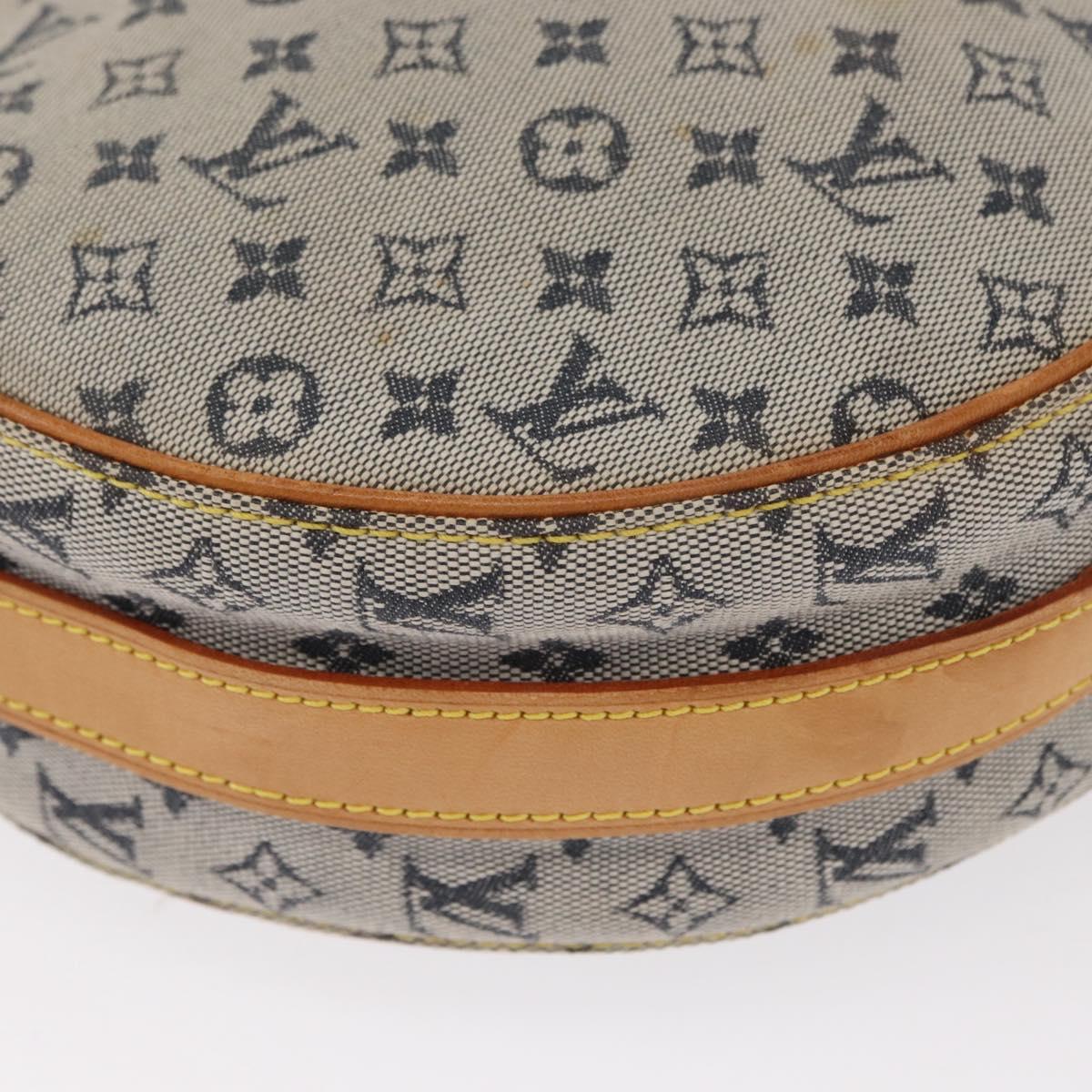 LOUIS VUITTON Monogram Mini Jeanne GM Shoulder Bag Blue M92000 LV Auth BA9185