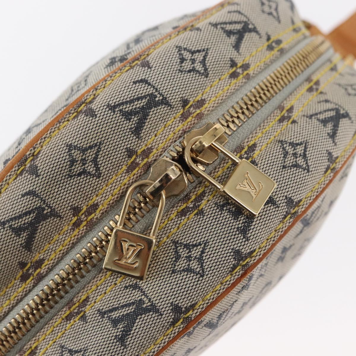 LOUIS VUITTON Monogram Mini Jeanne GM Shoulder Bag Blue M92000 LV Auth BA9185