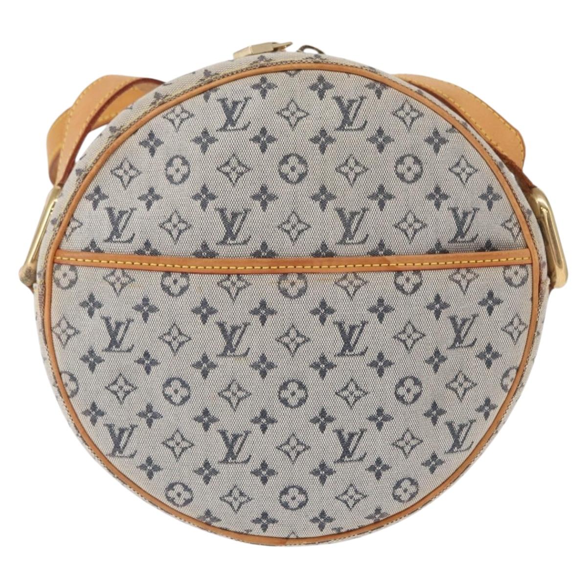 LOUIS VUITTON Monogram Mini Jeanne GM Shoulder Bag Blue M92000 LV Auth BA9185