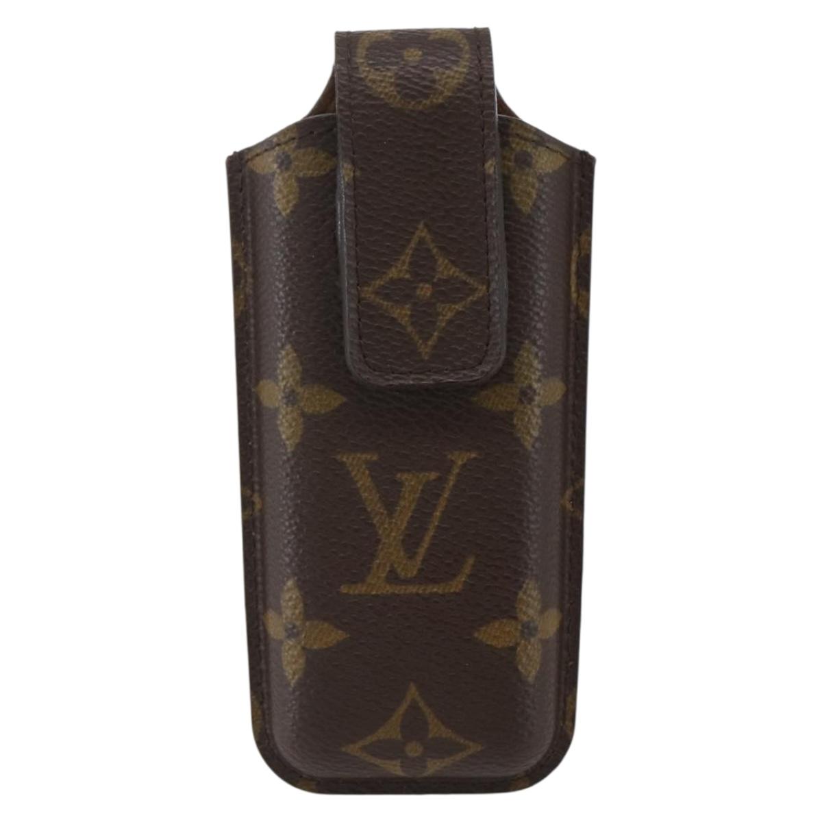 LOUIS VUITTON Monogram Etui Telephonne Japon Cell Phone Case M63050 Auth BA9204