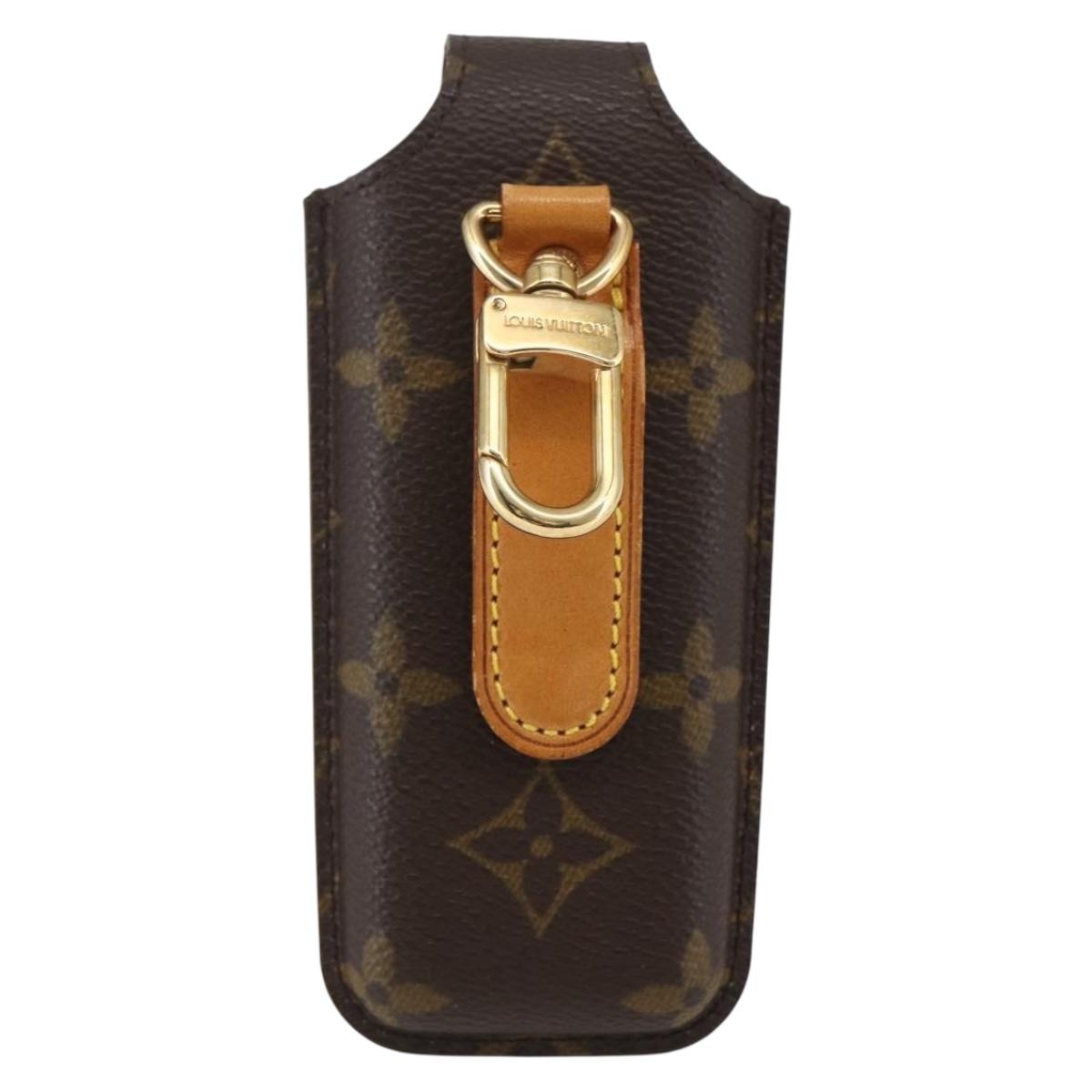 LOUIS VUITTON Monogram Etui Telephonne Japon Cell Phone Case M63050 Auth BA9204
