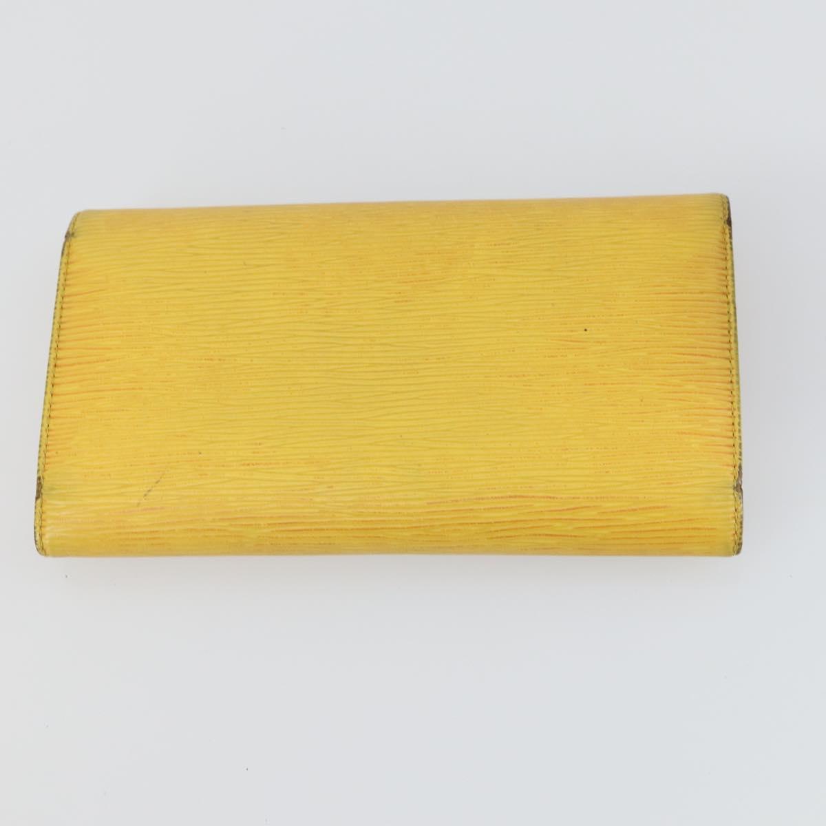 LOUIS VUITTON Monogram Vernis Epi Pouch 3 Set Yellow Beige LV Auth BA9212