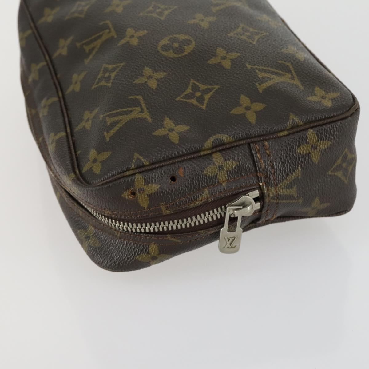 LOUIS VUITTON Monogram Vernis Epi Pouch 3 Set Yellow Beige LV Auth BA9212