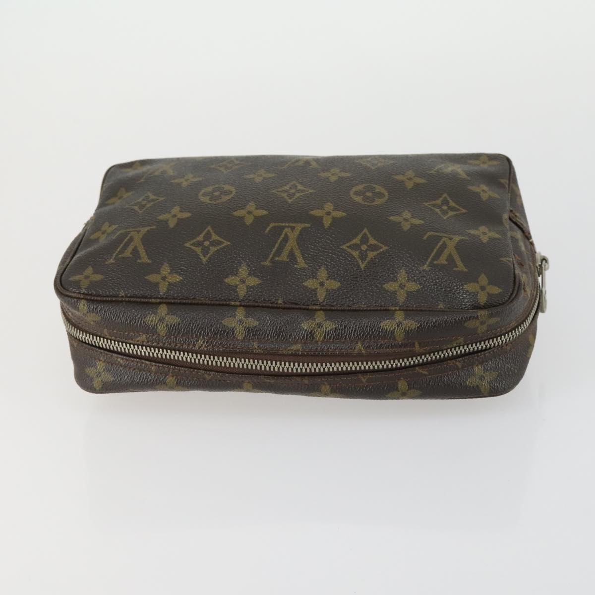 LOUIS VUITTON Monogram Vernis Epi Pouch 3 Set Yellow Beige LV Auth BA9212