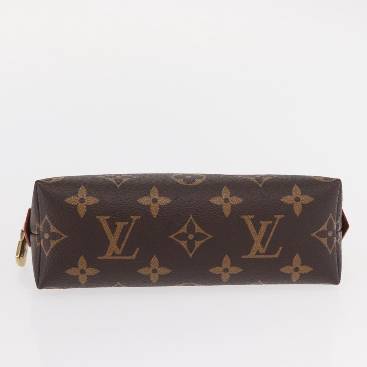 LOUIS VUITTON Monogram Cherry Pochette Cosmetic PM Pouch M13766 LV Auth BA9228SM