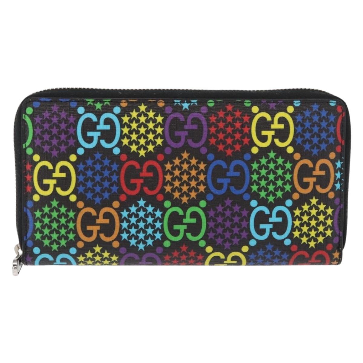 GUCCI GG Psychedelic Long Wallet Multicolor 601079 Auth BA9230V