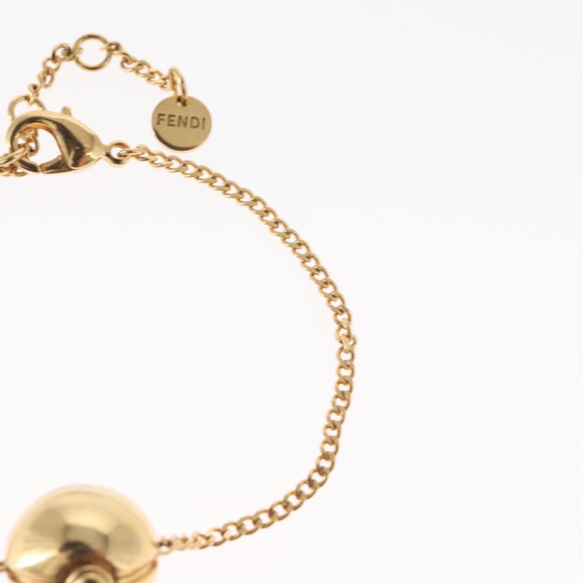 FENDI Pokemon x Fragment Pokemon Ball Bracelet metal Gold Tone Auth BA9231SAM