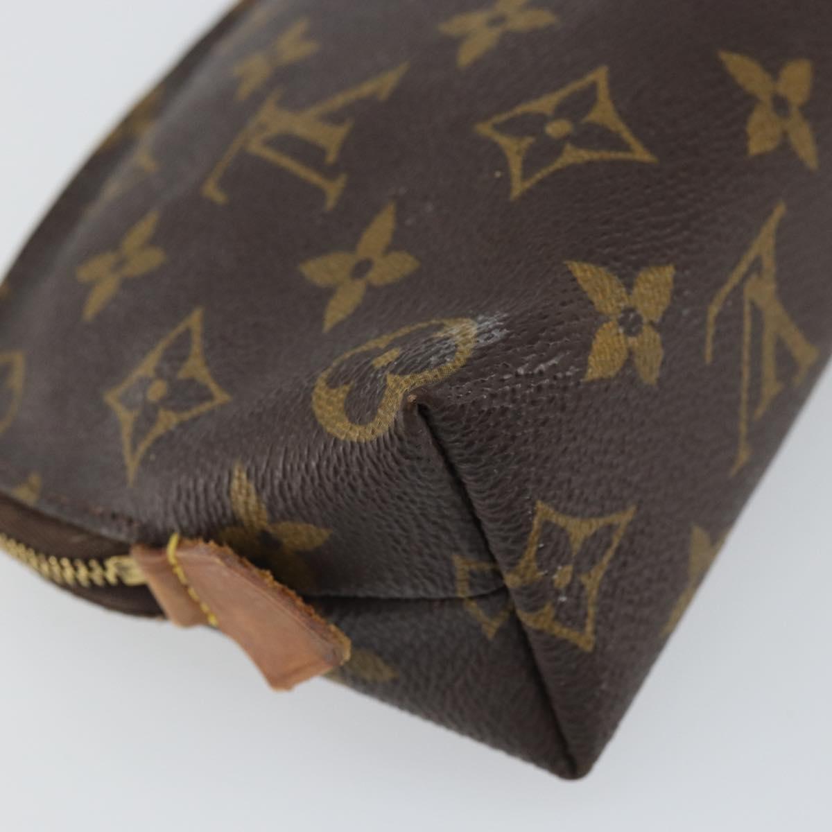 LOUIS VUITTON Monogram Pochette Cosmetic PM Pouch M43998 LV Auth BA9236