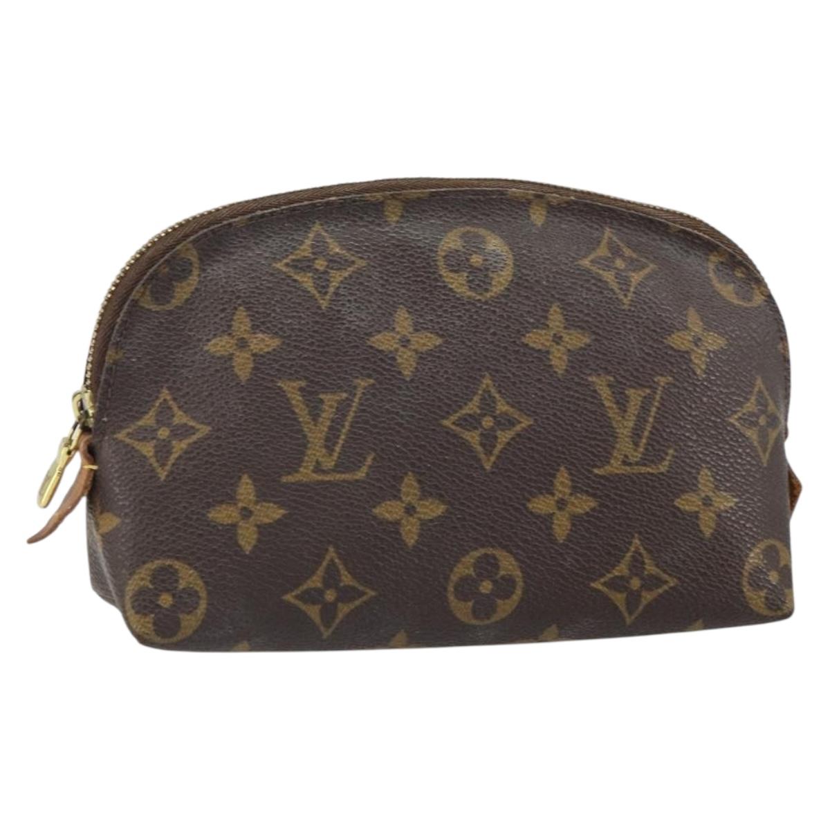 LOUIS VUITTON Monogram Pochette Cosmetic PM Pouch M43998 LV Auth BA9236
