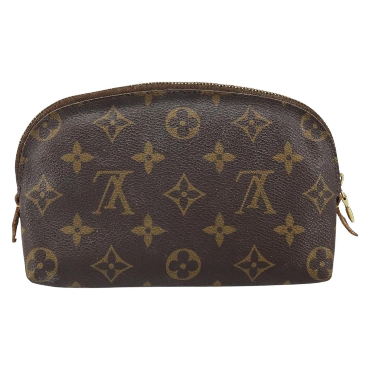 LOUIS VUITTON Monogram Pochette Cosmetic PM Pouch M43998 LV Auth BA9236