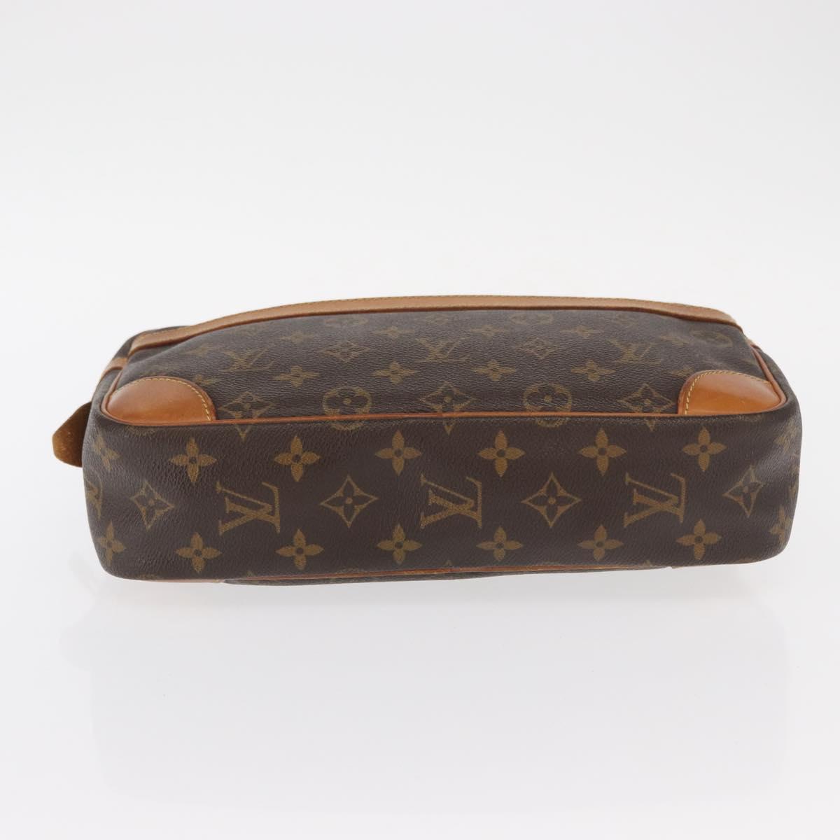 LOUIS VUITTON Monogram Compiegne 28 Clutch Bag M51845 LV Auth BA9237