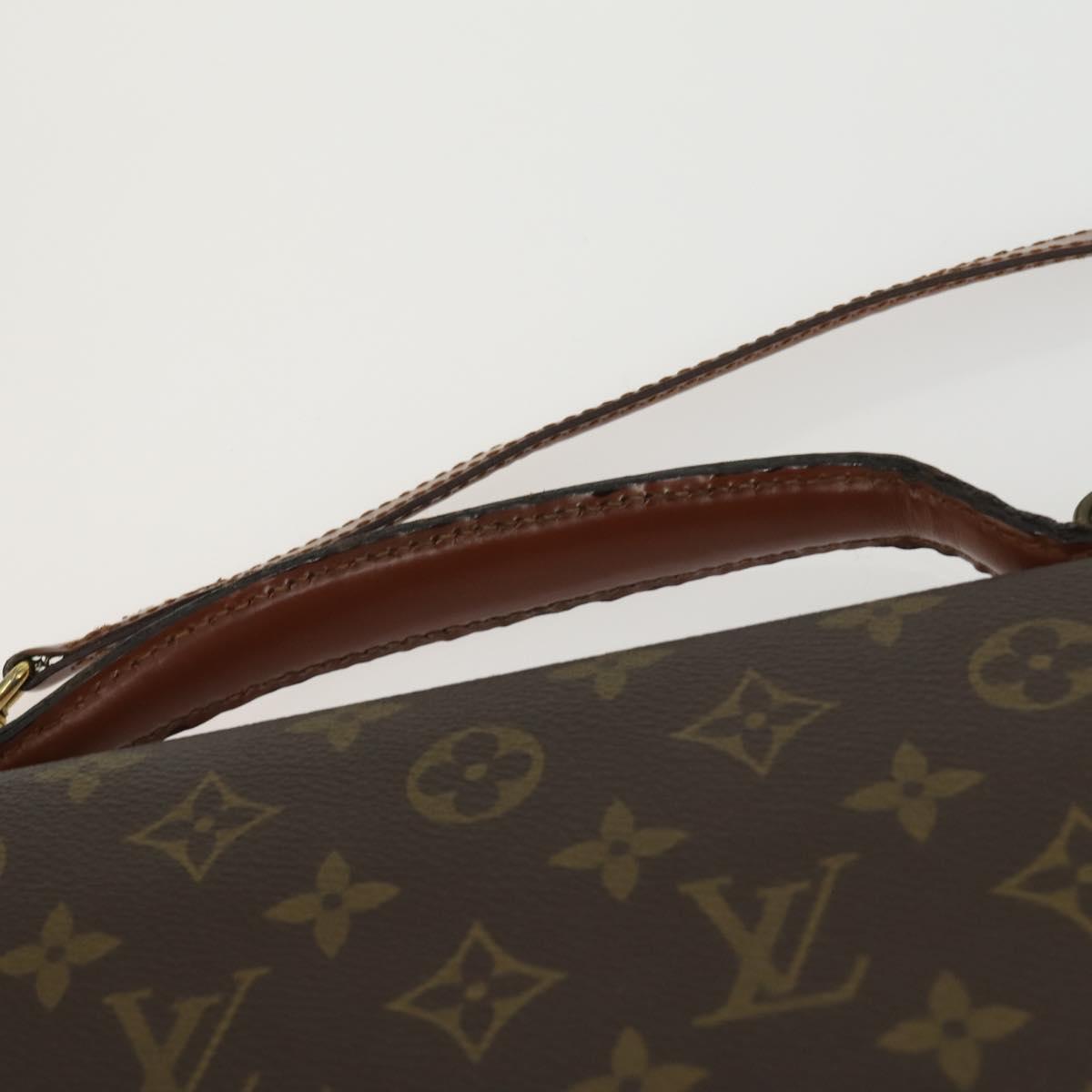 LOUIS VUITTON Monogram Porte Documents Bandouliere Bag M53338 LV Auth BA9240