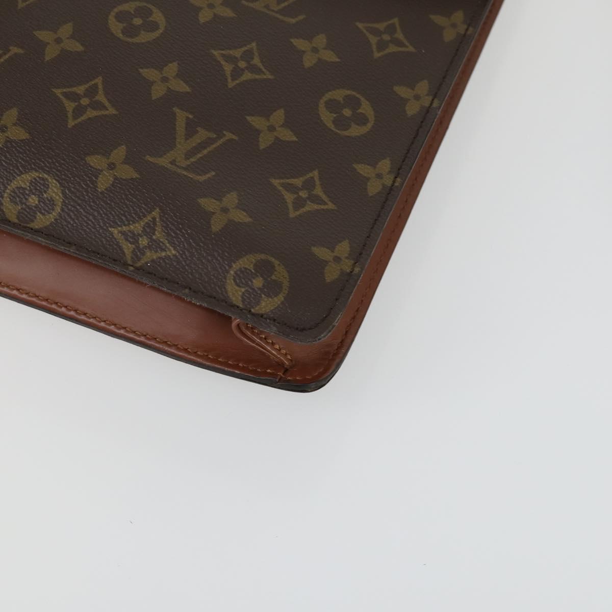 LOUIS VUITTON Monogram Porte Documents Bandouliere Bag M53338 LV Auth BA9240
