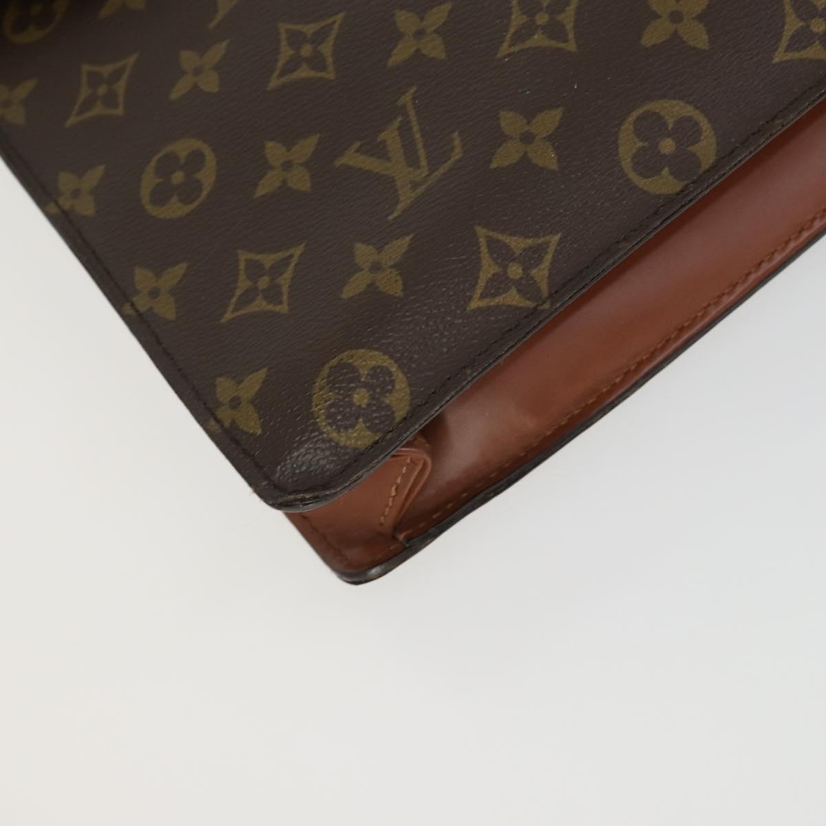 LOUIS VUITTON Monogram Porte Documents Bandouliere Bag M53338 LV Auth BA9240