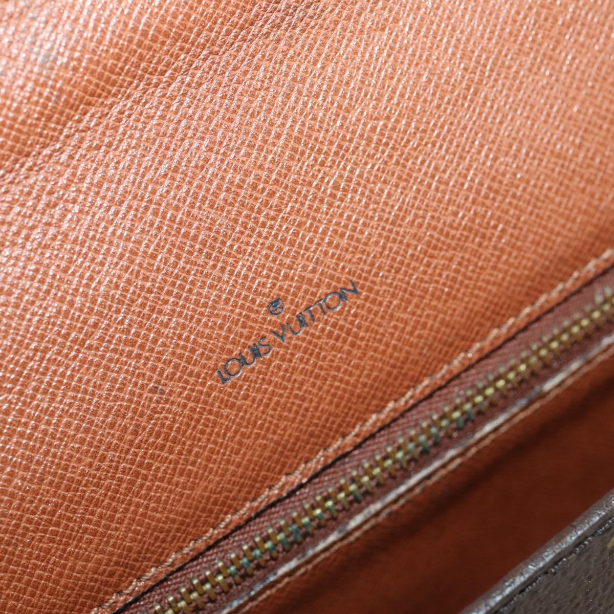 LOUIS VUITTON Monogram Porte Documents Bandouliere Bag M53338 LV Auth BA9240