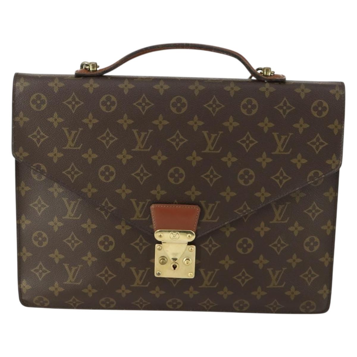 LOUIS VUITTON Monogram Porte Documents Bandouliere Bag M53338 LV Auth BA9240