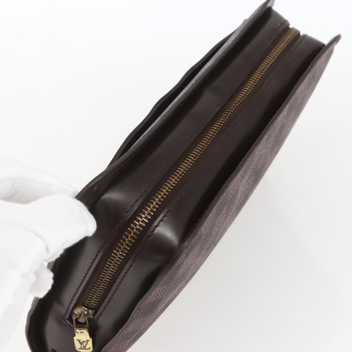 LOUIS VUITTON Damier Ebene Saint Louis Clutch Bag N51993 LV Auth BA9242