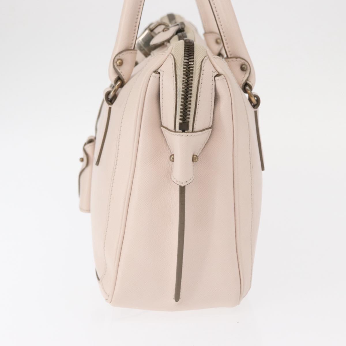 Salvatore Ferragamo Gancini Tote Bag Leather Pink Auth BA9245