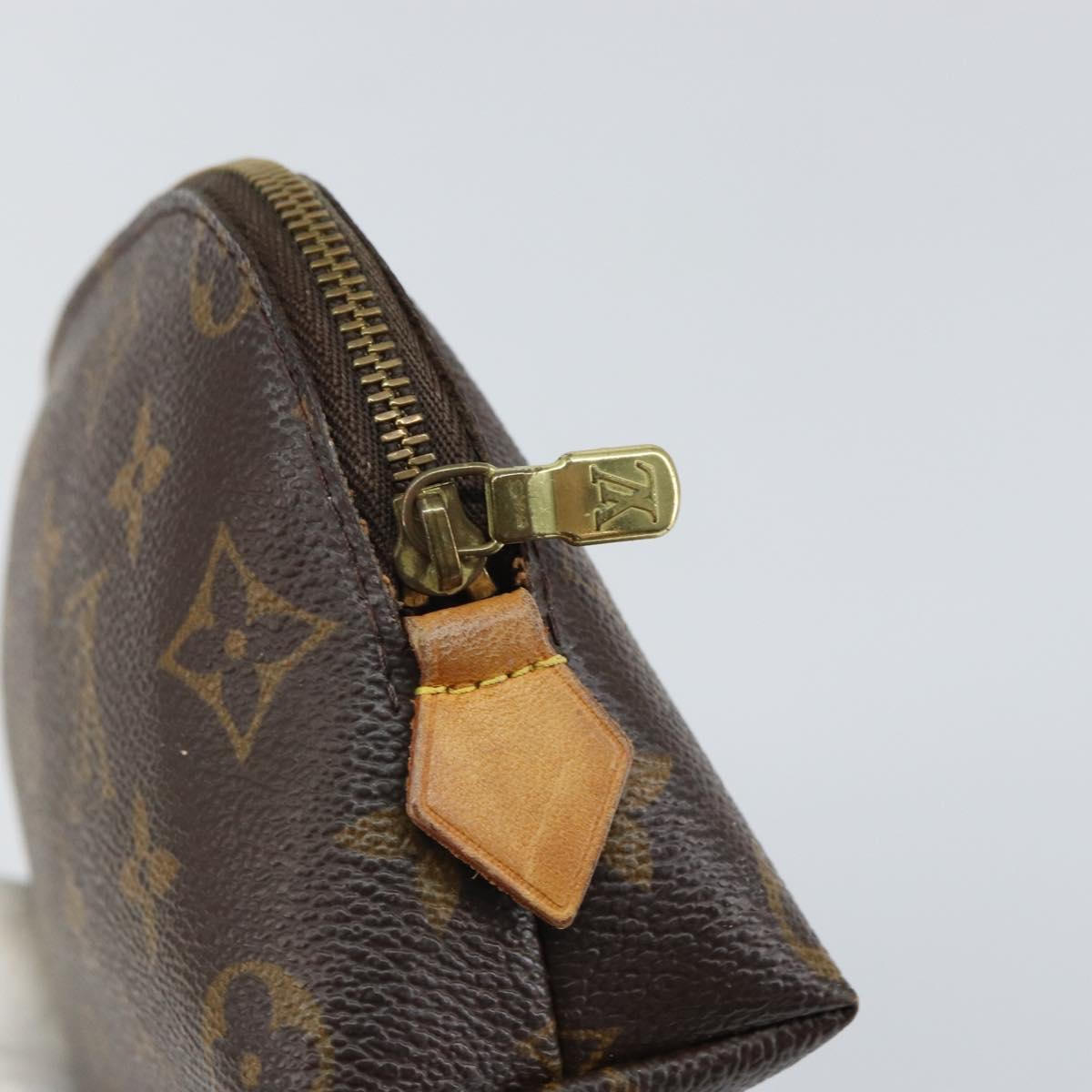 LOUIS VUITTON Monogram Pochette Cosmetic PM Pouch M43998 LV Auth BA9254