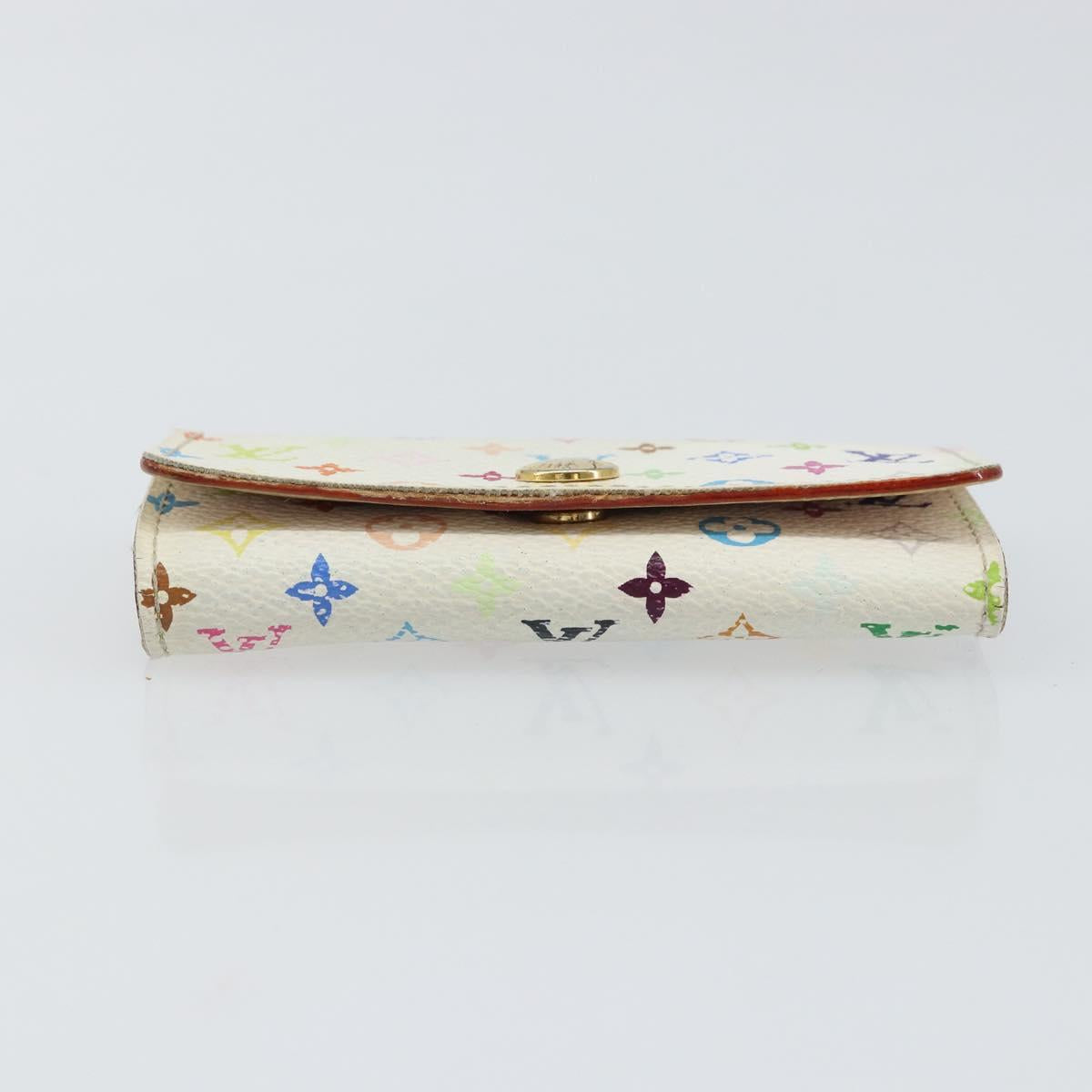 LOUIS VUITTON Monogram Multicolor Multicles 4 Key Case White M93731 Auth BA9258