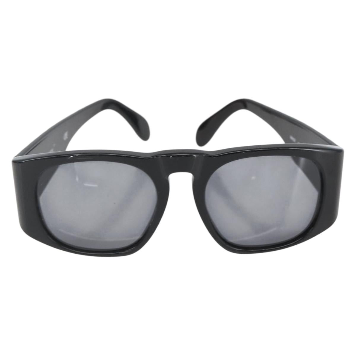 CHANEL Matelasse Sunglasses plastic Black CC Auth BA9264