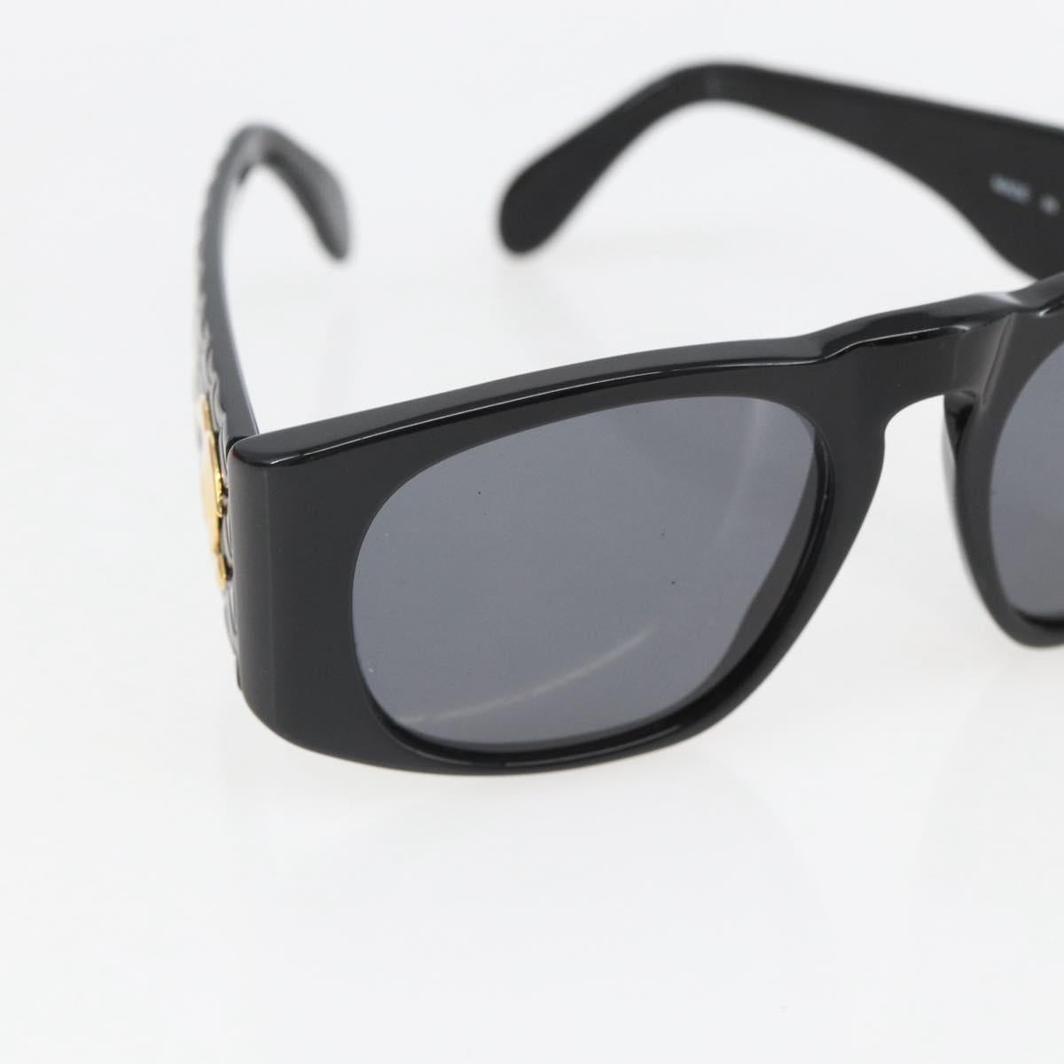 CHANEL Matelasse Sunglasses plastic Black CC Auth BA9264