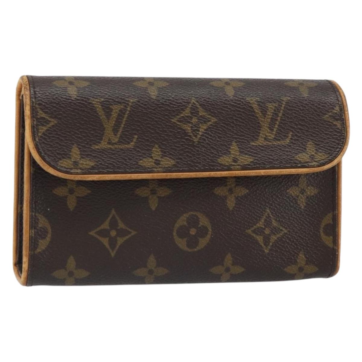 LOUIS VUITTON Monogram Pochette Florentine Waist bag M51855 LV Auth BA9268