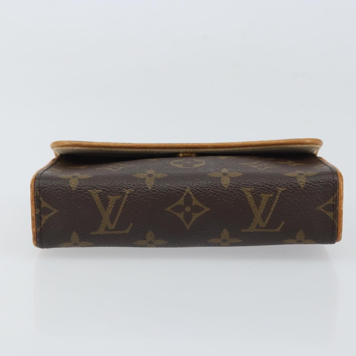 LOUIS VUITTON Monogram Pochette Florentine Waist bag M51855 LV Auth BA9268
